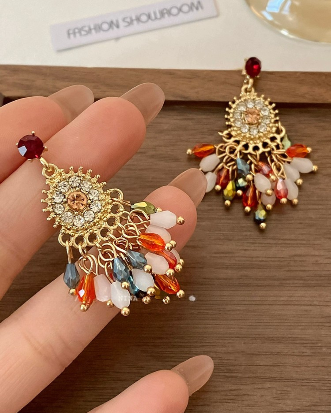 民族調カラフルピアス