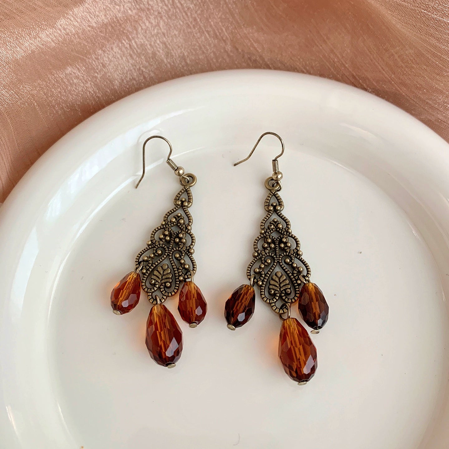 アンティークティアドロップピアス