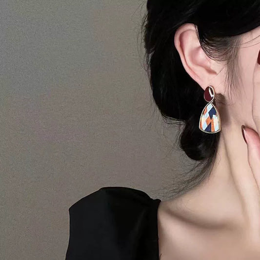 アートデザインドロップピアス