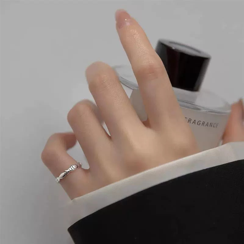 シルバーレトロフィッシュリング