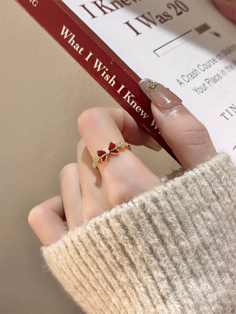 レトロリボンデザインリング